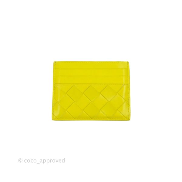 Bottega Veneta Intrecciato Card Holder Kiwi Supply