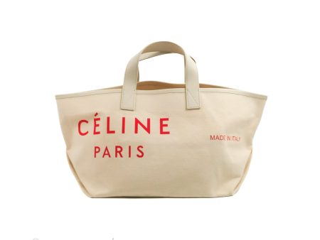 Celine Made In Tote Bag Natural Canvas For Discount