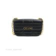 Celine Monochrome Quilted Goatskin Matelasse Black Gold Hardware Online Sale