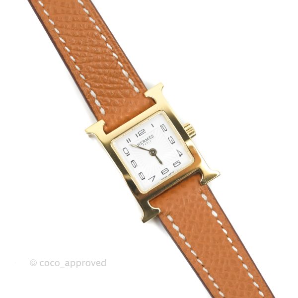 Hermès Heure H TPM Watch Gold Epsom Gold Hardware Online now