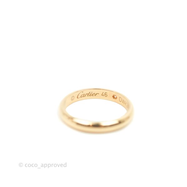 Cartier 1895 Rose Gold Diamond Ring Size 46 Sale