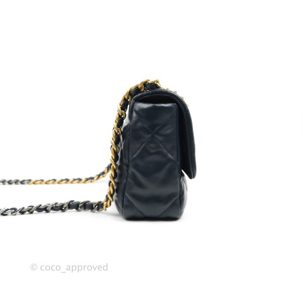 Chanel 19 Small Navy Mixed Hardware Supply