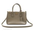 Prada Small Saffiano Lux Galleria Bag Argilla Fashion