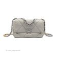 Chanel 19 Small Grey Mixed Hardware 22C on Sale