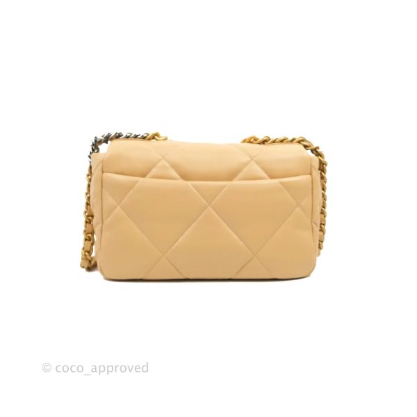 Chanel 19 Small Dark Beige Mixed Hardware 22C Discount