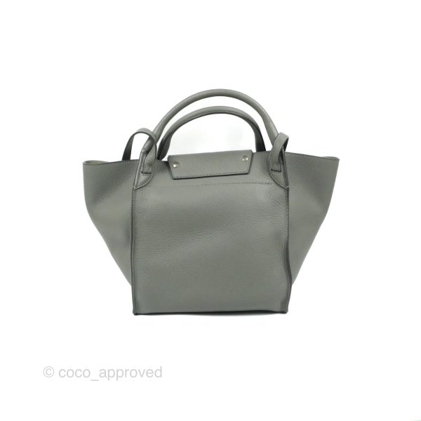 Celine Small Big Bag Grey Supple Grained Leather Silver Hardware Supply