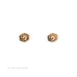 Bvlgaril Bulgari-Bulgari 18K Rose Gold Mother of Pearl Round Earrings Sale