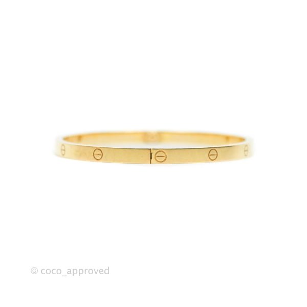 Cartier Small Love Bracelet Yellow Gold For Sale