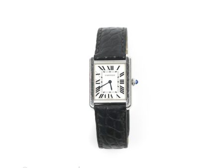 Cartier Small Tank Must Watch Stainless Steel Black Online