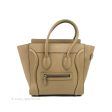 Celine Micro Luggage Handbag Dune Grained Calfskin on Sale