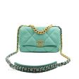 Chanel 19 Small Tiffany Blue Mixed Hardware Fashion