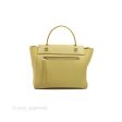 Celine Micro Belt Bag Yellow Grained Calfskin Silver Hardware on Sale