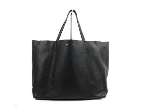 Celine Large Horizontal Cabas Tote Bag Black Calfskin Online Hot Sale