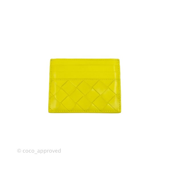 Bottega Veneta Intrecciato Card Holder Kiwi Supply