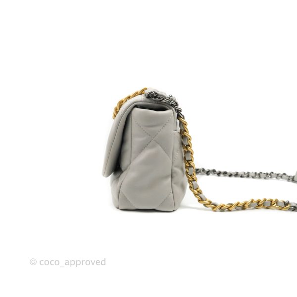 Chanel 19 Small Grey Mixed Hardware 21A Fashion