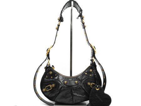 Balenciaga Le Cagole Shoulder Bag Black Calfskin Gold Hardware Online now