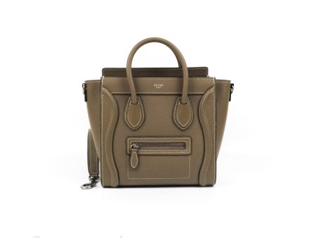 Celine Nano Luggage in Souris Drummed Calfskin Supply