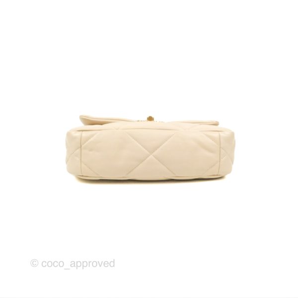 Chanel 19 Small Ivory Beige Mixed Hardware Online Sale