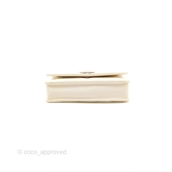 Chanel 19 Wallet on Chain WOC White Mixed Hardware Sale