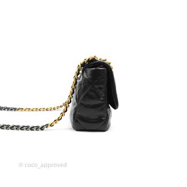 Chanel 19 Small Black Goatskin Mixed Hardware 20S Fashion