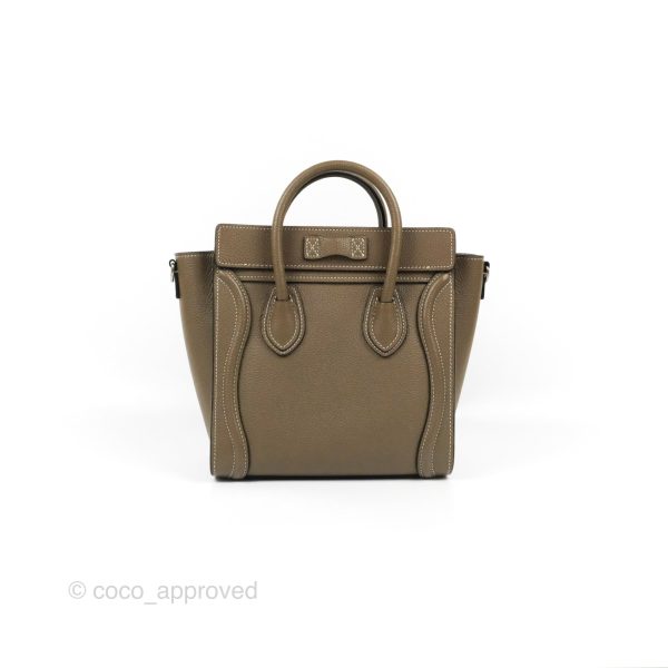 Celine Nano Luggage in Souris Drummed Calfskin Supply