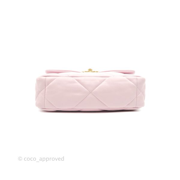 Chanel 19 Small Pink Lambskin Mixed Hardware Hot on Sale