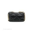 Chanel 19 Small Black Goatskin Mixed Hardware 20S Fashion