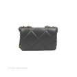 Chanel 19 Wallet on Chain WOC Dark Grey Lambskin Mixed Hardware Sale