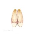 Chanel Ballerina Flats Pink Ivory Tweed Size 38 Fashion