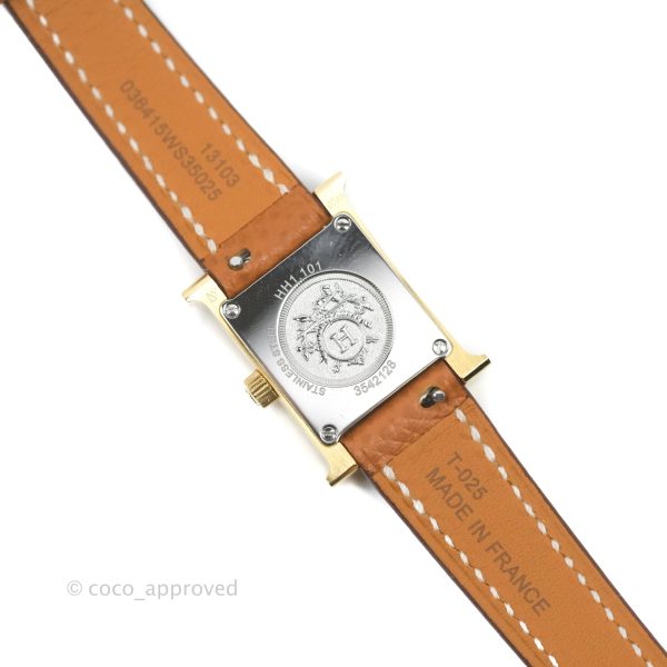 Hermès Heure H TPM Watch Gold Epsom Gold Hardware Online now