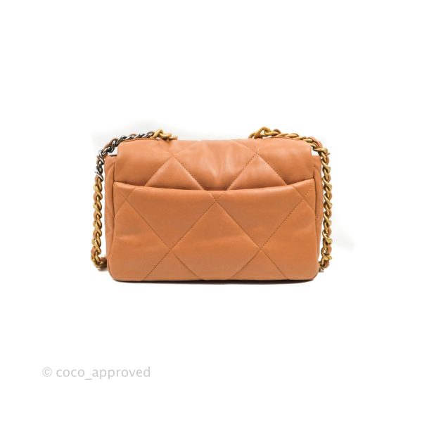 Chanel 19 Small Caramel Dark Beige Lambskin Mixed Hardware 21K Supply