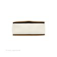 Celine Frame Shoulder Bag White Brown Calfskin Gold Hardware Hot on Sale