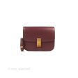 Celine Medium Classic Box Flap Burgundy Calfskin Online now