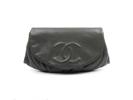 Chanel Wallet on Chain Dark Grey Caviar Silver Hardware Online Sale