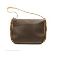 Celine Vintage Brown Canvas Shoulder Bag Online Hot Sale