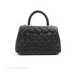 Chanel Small Coco Handle Black Caviar Aged Gold Hardware For Discount