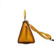 Celine Small Trapeze Bag Mustard Yellow Grained Calfskin Online Hot Sale