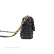 Chanel 19 Tweed Sequin Quilted Flap Black Multicolor For Cheap