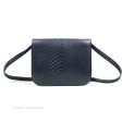 Celine Medium Classic Box Flap Grey Blue Python Gold Hardware Sale