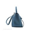 Celine Mini Belt Bag Blue Grained Calfskin Silver Hardware Hot on Sale