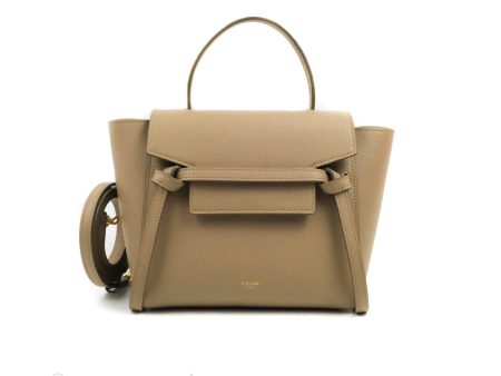 Celine Grained Calfskin Nano Belt Bag Light Taupe Gold Hardware Online now