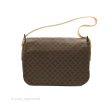 Celine Vintage Brown Canvas Shoulder Bag Online Hot Sale