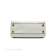 Fendi Peekaboo Mini White Grained Leather Gold Hardware Online now