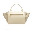 Celine Small Sleek Calfskin Tri-Color Trapeze Ivory Discount