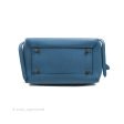 Celine Mini Belt Bag Blue Grained Calfskin Silver Hardware Hot on Sale