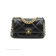 Chanel 19 Small Black Lambskin Mixed Hardware Discount