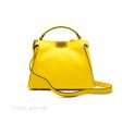 Fendi Small Peekaboo Iseeu Yellow Grained Leather Gold Hardware Cheap