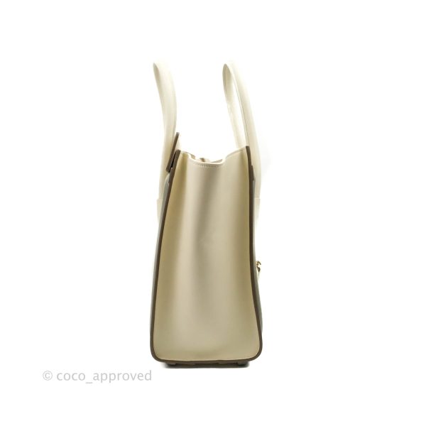 Celine Micro Luggage Handbag Light Beige Smooth Calfskin Gold Hardware Supply