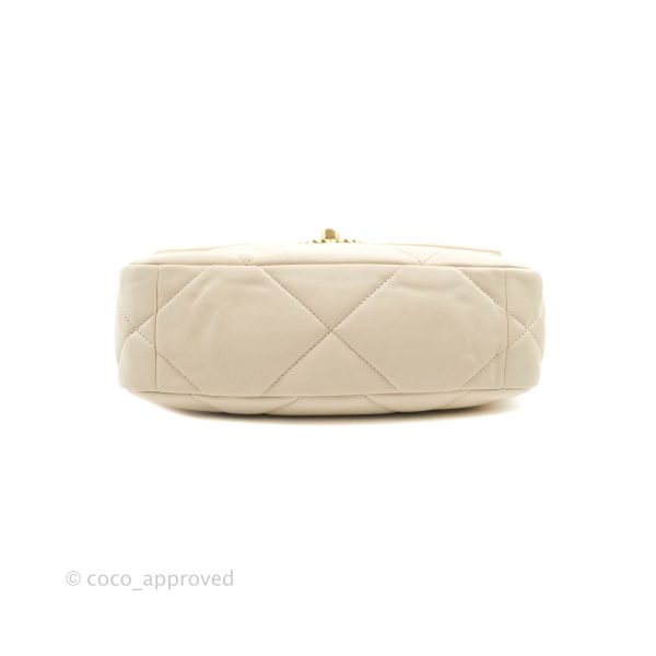 Chanel 19 Small Light Beige Lambskin Mixed Hardware 20C Online Sale