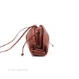 Bottega Veneta Butter Calfskin The Mini Pouch Bordeaux Brick Red For Sale